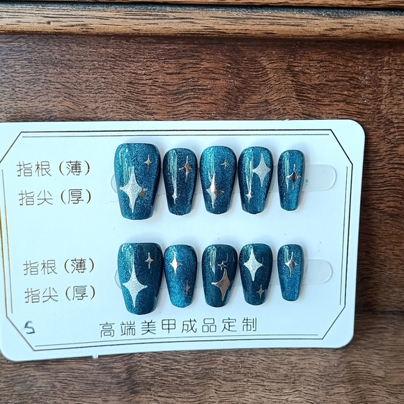 One of a Kind CUSTOM NAILS 10pcs Set Size S The Magician - Picture 4 of 5